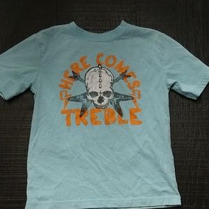 Skull here comes treble t-shirt